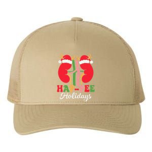 Retro Hap Pee Dialysis Kidney Nurse Santa Christmas Party Yupoong Adult 5-Panel Trucker Hat