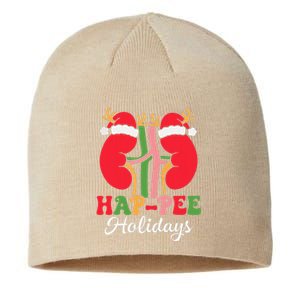 Retro Hap Pee Dialysis Kidney Nurse Santa Christmas Party Sustainable Beanie