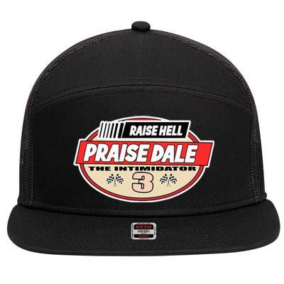 Raise Hell Praise Dale Vintage 7 Panel Mesh Trucker Snapback Hat