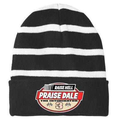 Raise Hell Praise Dale Vintage Striped Beanie with Solid Band