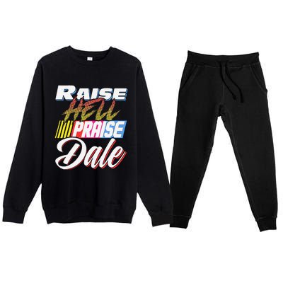 Raise Hell Praise Dale Retro Vintage Premium Crewneck Sweatsuit Set