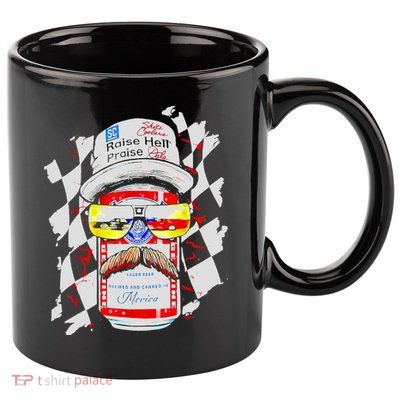 Raise Hell Praise Dale Vintage Funny Driking Beer 11oz C Handle Ceramic Mug