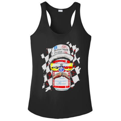 Raise Hell Praise Dale Vintage Funny Driking Beer Ladies PosiCharge Competitor Racerback Tank