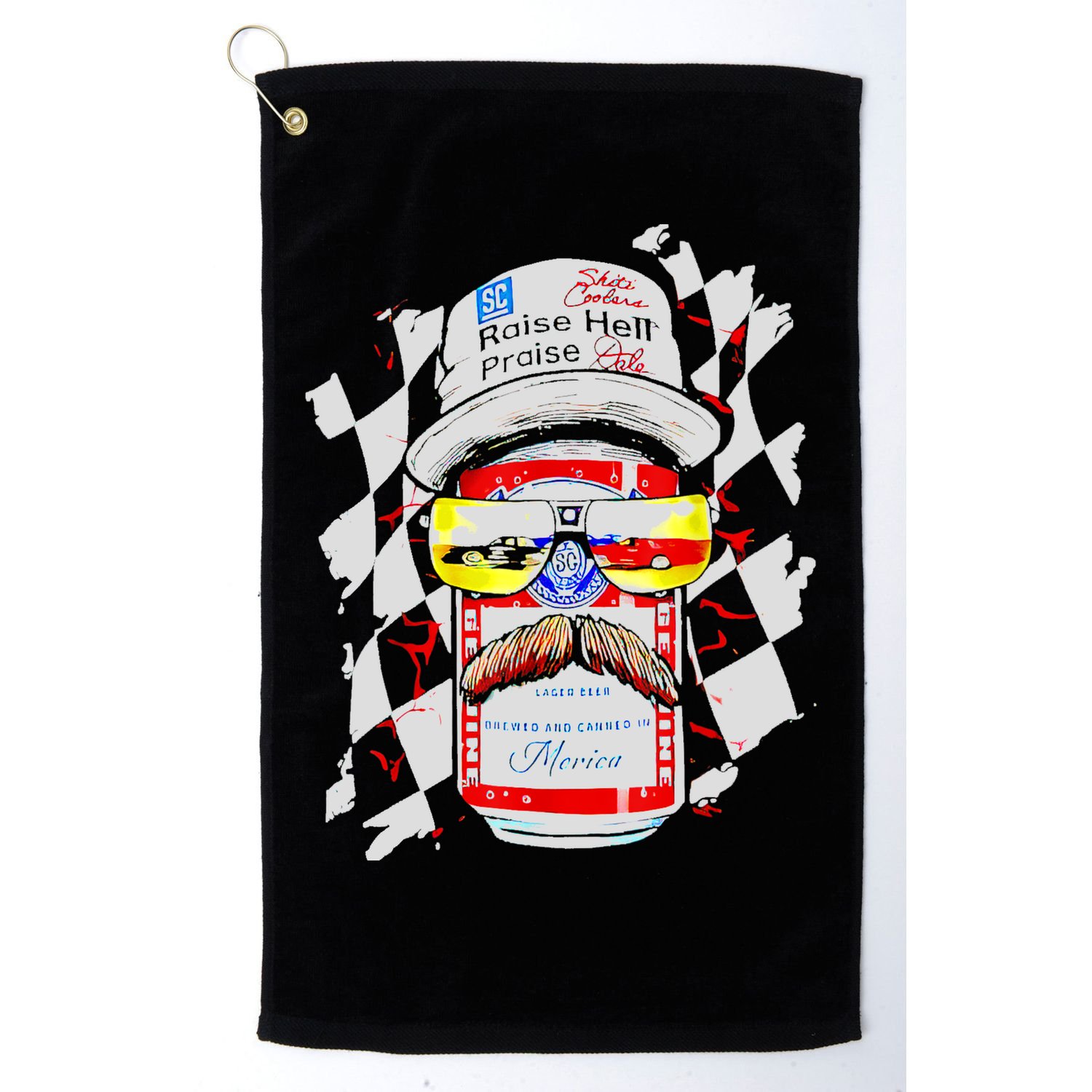 Raise Hell Praise Dale Vintage Funny Driking Beer Golf Towel