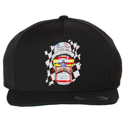 Raise Hell Praise Dale Vintage Funny Driking Beer Wool Snapback Cap
