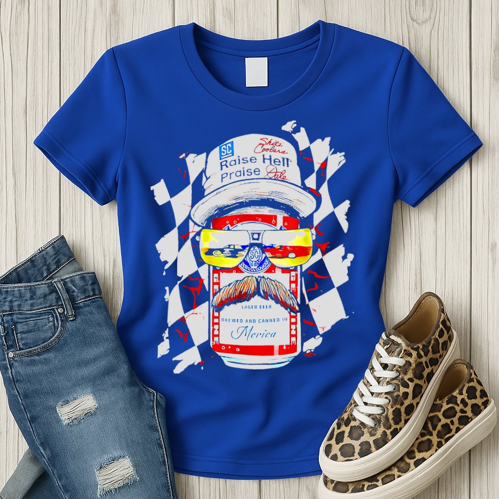 Raise Hell Praise Dale Vintage Funny Driking Beer Womens T-Shirt