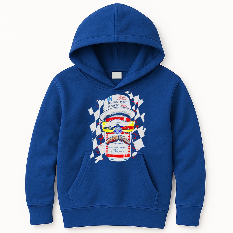 Raise Hell Praise Dale Vintage Funny Driking Beer Kids Hoodie