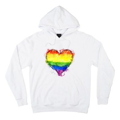 Rainbow Heart Pride Heart LGBT Pride Month Pride Celebration Hoodie