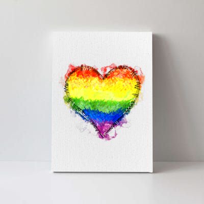 Rainbow Heart Pride Heart LGBT Pride Month Pride Celebration Canvas