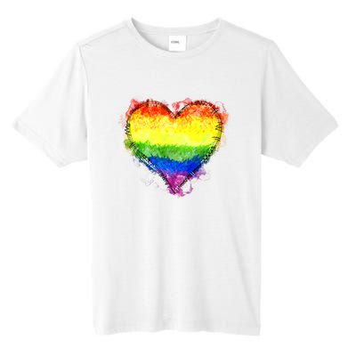 Rainbow Heart Pride Heart LGBT Pride Month Pride Celebration Tall Fusion ChromaSoft Performance T-Shirt