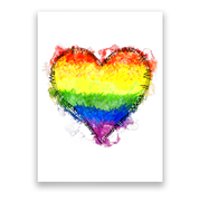 Rainbow Heart Pride Heart LGBT Pride Month Pride Celebration Poster