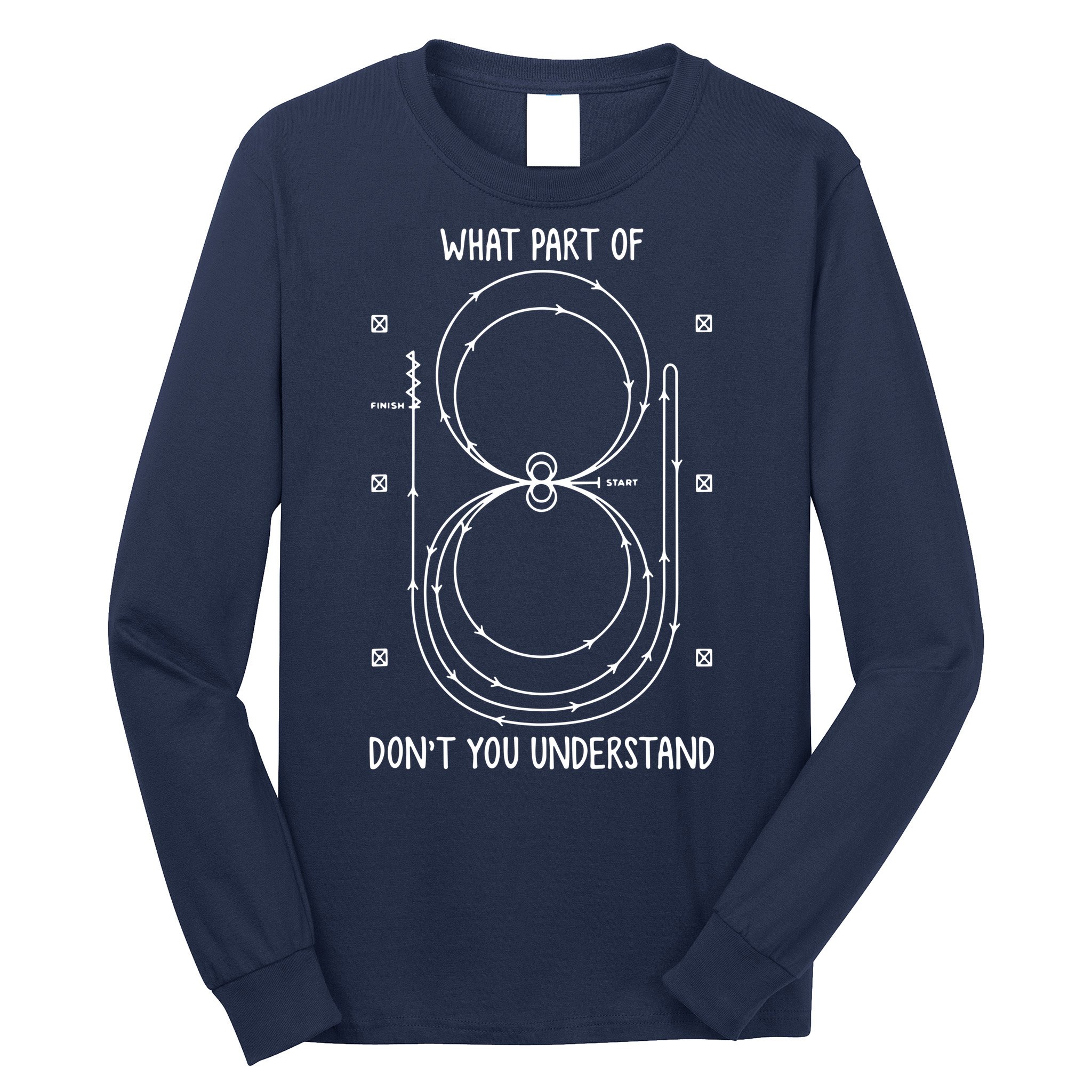 Reining Horse Pattern Western Riding Cowboy Equestrian Long Sleeve Shirt