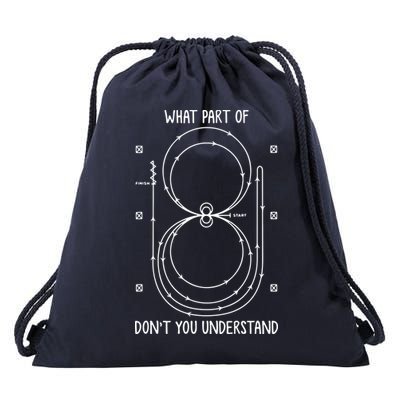 Reining Horse Pattern Western Riding Cowboy Equestrian Drawstring Bag