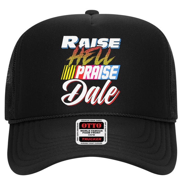 Raise Hell Praise Dale Retro Vintage High Crown Mesh Back Trucker Hat