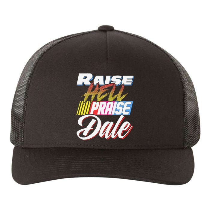 Raise Hell Praise Dale Retro Vintage Yupoong Adult 5-Panel Trucker Hat