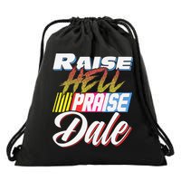 Raise Hell Praise Dale Retro Vintage Drawstring Bag