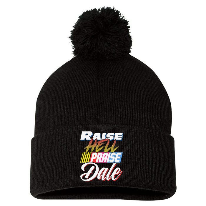 Raise Hell Praise Dale Retro Vintage Pom Pom 12in Knit Beanie