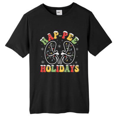 Retro Hap Pee Holidays Christmas Dialysis Nurse Kidney Xmas Tall Fusion ChromaSoft Performance T-Shirt