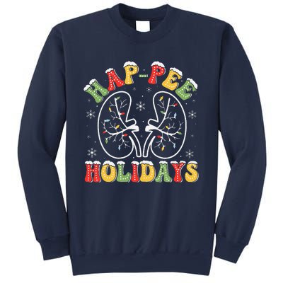 Retro Hap Pee Holidays Christmas Dialysis Nurse Kidney Xmas Sweatshirt