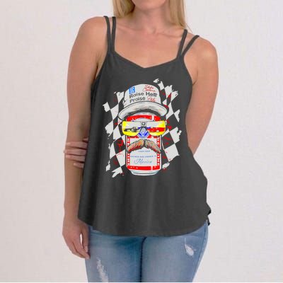 Raise Hell Praise Dale Vintage Funny Driking Beer Women's Strappy Tank