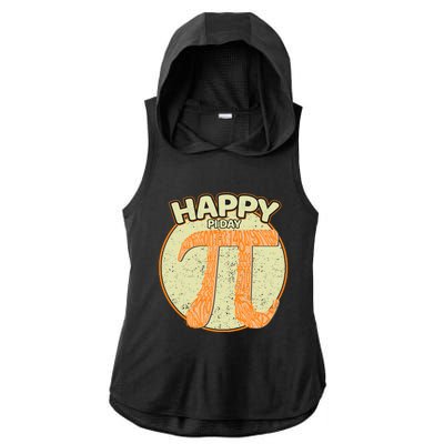 Retro Happy Pi Day Gift Math Teacher Geek Pi Day Ladies PosiCharge Tri-Blend Wicking Draft Hoodie Tank