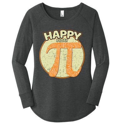 Retro Happy Pi Day Gift Math Teacher Geek Pi Day Women's Perfect Tri Tunic Long Sleeve Shirt