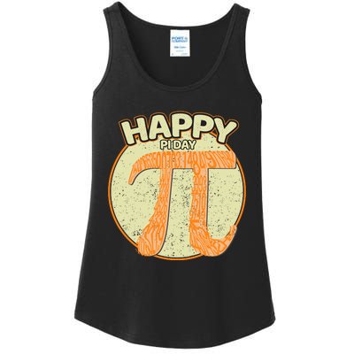 Retro Happy Pi Day Gift Math Teacher Geek Pi Day Ladies Essential Tank