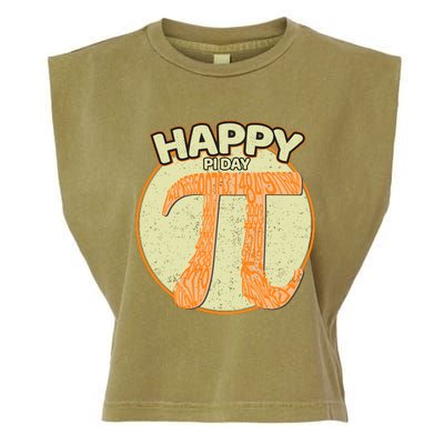 Retro Happy Pi Day Gift Math Teacher Geek Pi Day Garment-Dyed Women's Muscle Tee