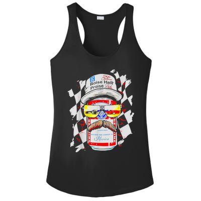 Raise Hell Praise Dale Vintage Funny Driking Beer Ladies PosiCharge Competitor Racerback Tank