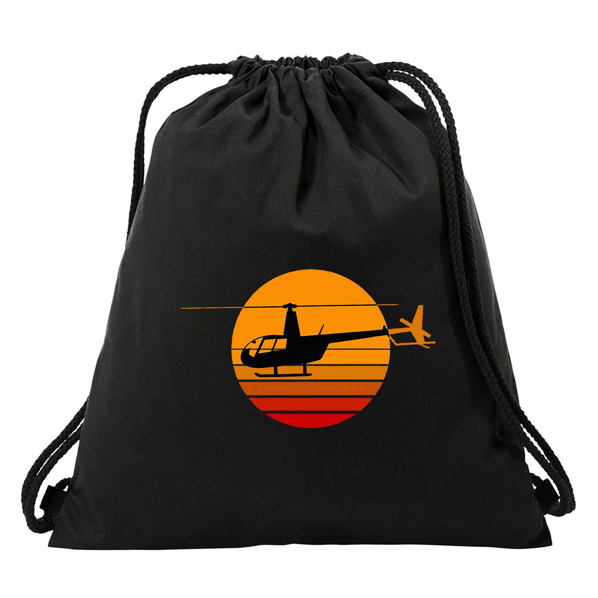 R44 Helicopter Pilot Aviation R44 Helicopter Drawstring Bag