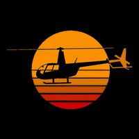 R44 Helicopter Pilot Aviation R44 Helicopter Drawstring Bag