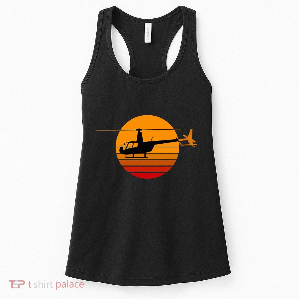 R44 Helicopter Pilot Aviation R44 Helicopter Womens Tank Top