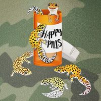 Reptile Happy Pills Leopard Gecko Lover Legacy Tie Dye Trucker Hat