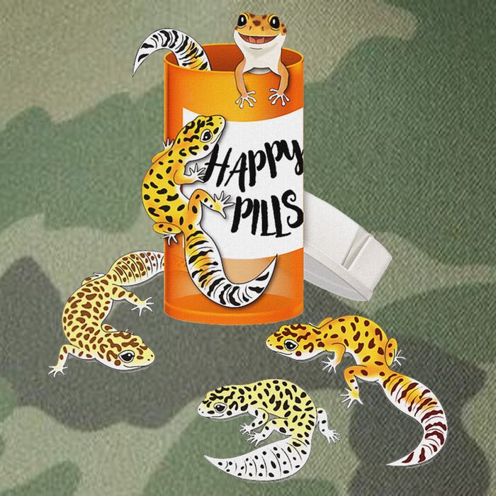 Reptile Happy Pills Leopard Gecko Lover Legacy Tie Dye Trucker Hat
