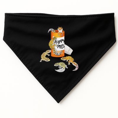 Reptile Happy Pills Leopard Gecko Lover USA-Made Doggie Bandana