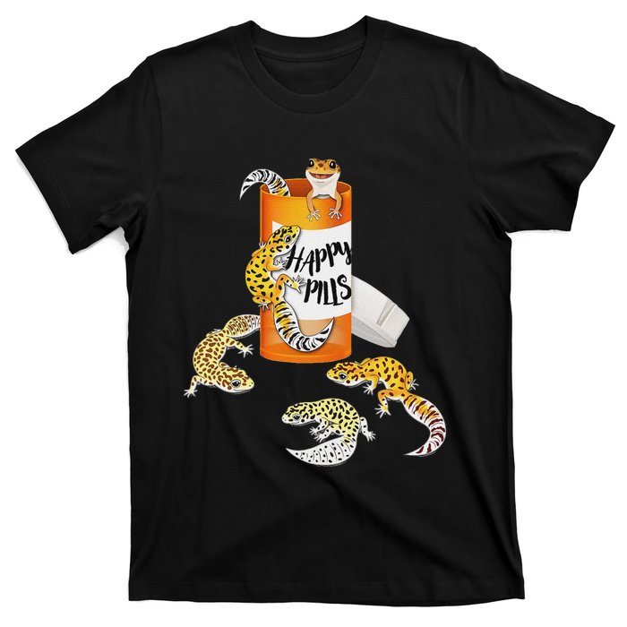 Reptile Happy Pills Leopard Gecko Lover T-Shirt