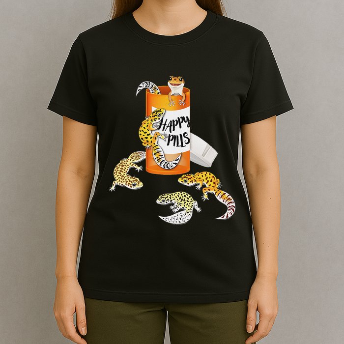 Reptile Happy Pills Leopard Gecko Lover T-Shirt