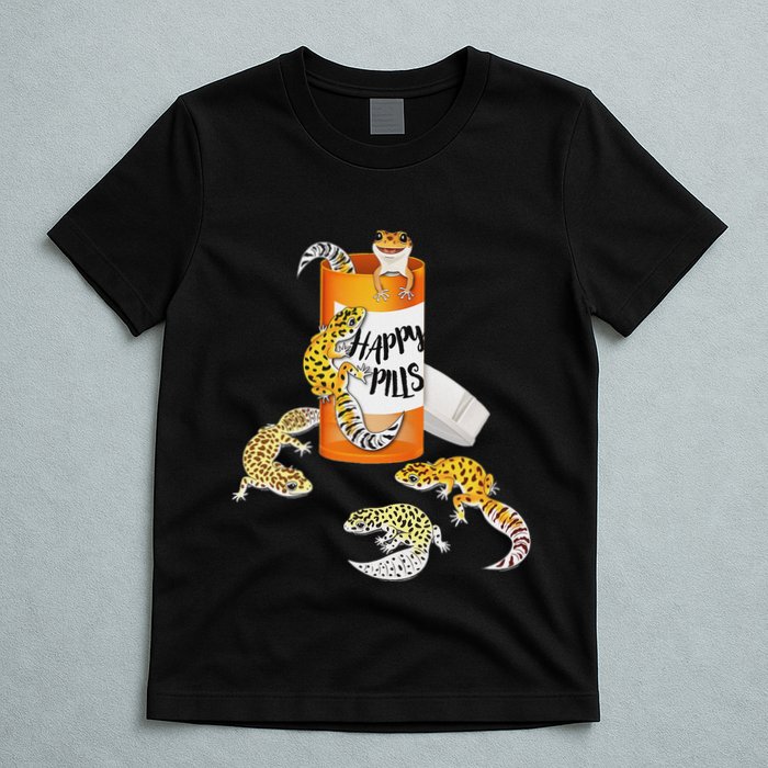 Reptile Happy Pills Leopard Gecko Lover T-Shirt