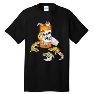 Reptile Happy Pills Leopard Gecko Lover Tall T-Shirt