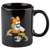 Reptile Happy Pills Leopard Gecko Lover 11oz C Handle Ceramic Mug
