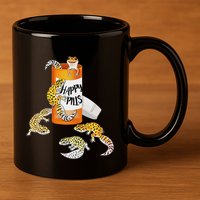 Reptile Happy Pills Leopard Gecko Lover 11oz C Handle Ceramic Mug