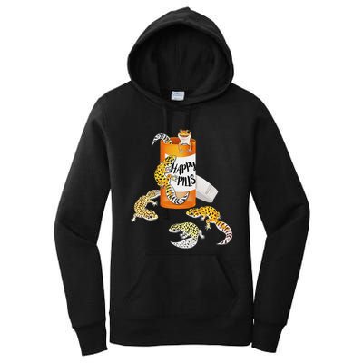 Reptile Happy Pills Leopard Gecko Lover Women's Pullover Hoodie