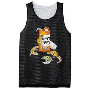 Reptile Happy Pills Leopard Gecko Lover Mesh Reversible Basketball Jersey Tank