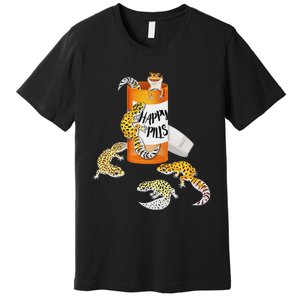 Reptile Happy Pills Leopard Gecko Lover Premium T-Shirt