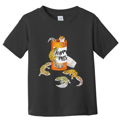 Reptile Happy Pills Leopard Gecko Lover Toddler T-Shirt