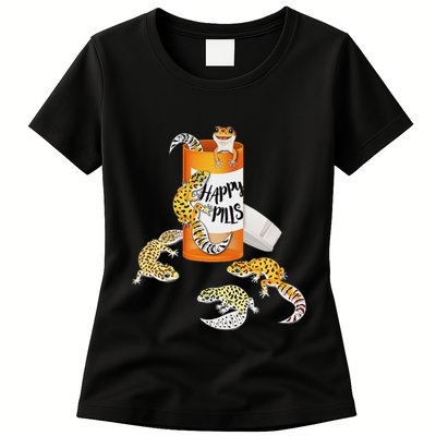 Reptile Happy Pills Leopard Gecko Lover Womens T-Shirt