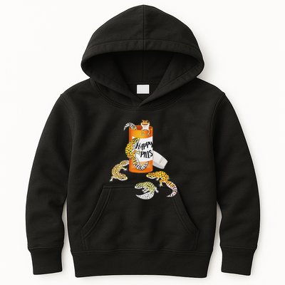 Reptile Happy Pills Leopard Gecko Lover Kids Hoodie