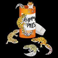 Reptile Happy Pills Leopard Gecko Lover Wool Snapback Cap