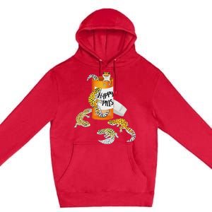 Reptile Happy Pills Leopard Gecko Lover Premium Pullover Hoodie