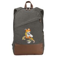 Reptile Happy Pills Leopard Gecko Lover Cotton Canvas Backpack